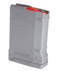 Amend2 MOD-2 10 RD 223 Rem/5.56x45mm NATO Magazine for AR-15/M16/M4, Gray - 556MOD2GRY10