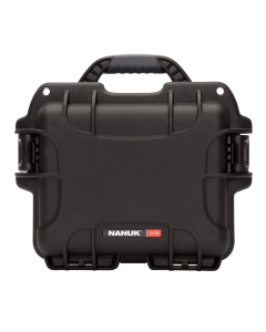 Nanuk 908 Waterproof Black Resin Case with Foam Padding, 9.5" L x 7.5" W x 7.5" H - 9081001