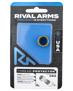 Rival Arms Thread Protector Gold PVD 9mm Luger, 1/2"-28 tpi-RARA300001E