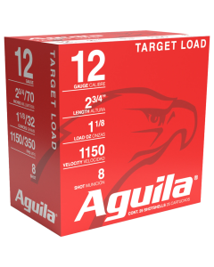 Aguila Target Load 12 Gauge 25 RD, 2.75" Shotshells 1CHB1280