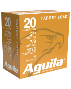 Aguila Target Load 20 Gauge 25 RD, 2.75" Shotshells 1CHB2039