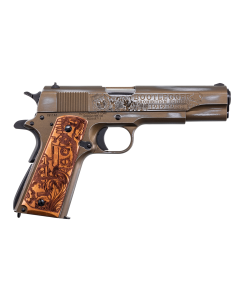 Auto Ordnance 1911 45 ACP SAO, Distressed Burnt Bronze Cerakote 5" 7+1 RD 1911BKOC9