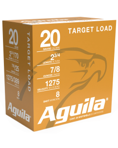 Aguila Target Load 20 Gauge 25 RD, 2.75" Shotshells 1CHB2038