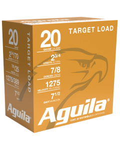 Aguila Target Load 20 Gauge 25 RD, 2.75" Shotshells 1CHB2037