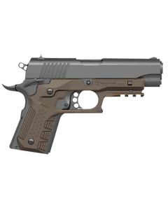 Recover Tactical Grip & Picatinny Rail System for Compact 1911, Tan Polymer-CC3C02