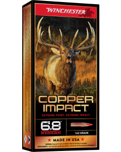 Winchester Copper Impact 6.8 Western 162 gr Copper Extreme Point Lead Free 20 RD - X68WCLF