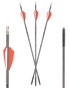 Axe Crossbows 440 Bolt Combo Pack Gray/Orange/White 19" 3 Bolts and 3 Lighted Nocks - AX10004