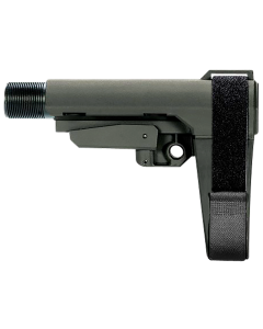 SB Tactical SBA3 X Synthetic Stealth Gray 5-Position Adjustable for AR-Platform (Tube Not Included) - SBA3X03MSB