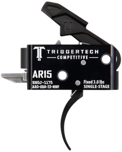 TriggerTech Competitive Pro Curved Single-Stage 3 lbs Fixed Trigger for AR-15 - AR0SBB33NNP