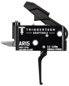 TriggerTech Adaptable Flat Single-Stage 2.5-5.0 lbs Adjustable Trigger for AR-15 - AR0SBB25NNF