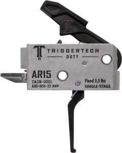 TriggerTech Duty Flat Trigger Single-Stage 3.5 lbs Draw Weight, Fits AR-15 - AH0SDB33NNF