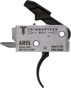 TriggerTech Duty Curved Trigger Two-Stage 3.5 lbs Draw Weight, Fits AR-15 - AH0TDB33NNC