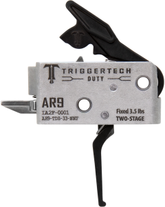 TriggerTech Duty Flat Trigger Two-Stage 3.5 lbs Draw Weight, Fits AR-9 - AH9TDB33NNF