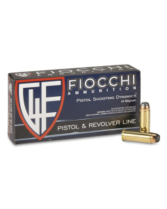 Fiocchi .44 Magnum, 240 Grain SJSP, 50 Rounds 44A500