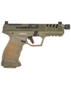 Sar USA SAR9 9MM LUGER SAO, Special Forces Green 5.2" 17+1 RD SAR9SOCOMOD