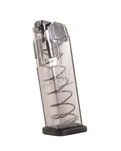 ETS Group Omega 15 RD 9mm Compatible w Glock 19 Gen1-5 Translucent Smoke Magazine - OMGGLK19