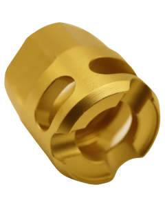 True Precision Inc Micro Compensator Y-Type Gold 416R 1/2x28 Threads 9mm - TPYMICROG