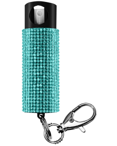 Skyline USA Bling-It-On Teal Pepper Spray with Keychain, 0.50 oz - PSGDBOTL