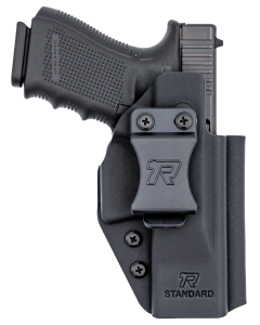 Rounded Gear Universal Kydex IWB Holster for Standard Sized Handguns, Right Hand - RGUNVRSLSTNDRDBLK