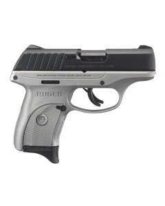 Ruger EC9s 9mm 7rd 3.12" Pistol, Silver Cerakote/Black 3290