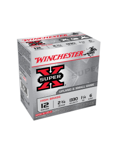 Winchester Super X 12GA 2-3/4" #6 Shot High Brass Shells 25RD X126