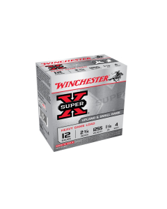 Winchester Super X 12GA 2-3/4" #4 Shot Heavy Game Load Shells 25RD XU12H4