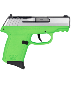 SCCY CPX-2 Gen3 9mm Lime Green, Red Dot Ready Pistol W/ Stainless Steel Slide 3.1" 10+1RD CPX-2TTLGRDRG3