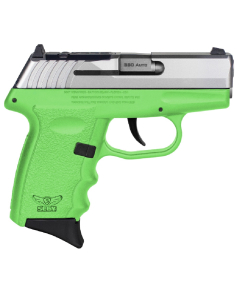 SCCY CPX-3 Gen3 .380 ACP Lime Green, Red Dot Ready Pistol W/ Stainless Steel Slide 3" 10+1RD CPX-3TTLGRDRG3