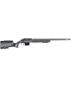 Christensen Arms BA Tactical 6mm Creedmoor, Black, Bolt Action Rifle With Gray Webbing 24" 4+1RD - 801-04005-00