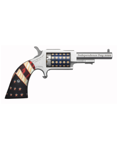 North American Arms The Sheriff 22 Mag Single Action Silver With American Flag 2.5" 5 RD NAA-1860-IND