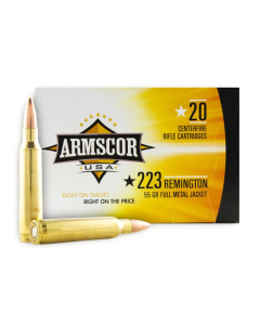 Armscor .223 Rem 55GR FMJ Ammunition 20RD FAC223-1N