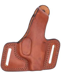 Bianchi Black Widow OWB Size 02 Tan Leather Belt Slide Holster, Right Hand - 12839