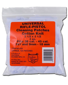 Southern Bloomer Cotton Cleaning Patches 2.50" x 2.50" 130 Per Bag Rifle/Handgun 103