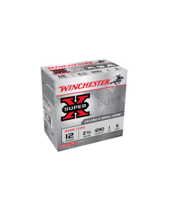 Winchester Super X 12GA 2-3/4" #6 Shot Game Load Shells 25RD XU126