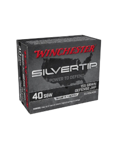 Winchester .40 S&W 155GR Silvertip JHP Ammunition 20RD W40SWST