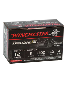 Winchester Double X 12GA 3" #4 Shot High Velocity Turkey Load Shells 10RD STH1234