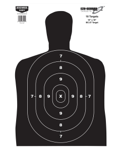 Birchwood Casey EZE-Scorer BC-27 Silhouette Paper Hanging Universal Target, 12" x 18" Pkg of 100 - 37005