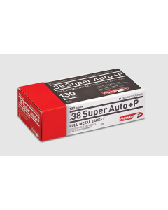 Aguila .38 Super Auto +P 130 GR FMJ Ammunition 1E382112