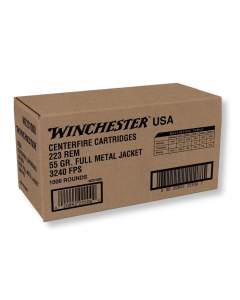 Winchester USA .223 Remington 55GR FMJ Ammunition 1000RD W2231000