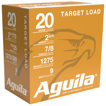 Aguila Target Load 20 Gauge 25 RD, 2.75