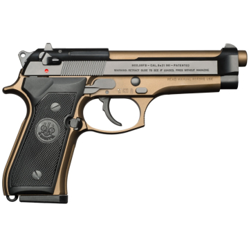 Beretta 92FS 9mm Burnt Bronze Pistol With Stainless Steel Slide 4.9