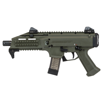 CZ Scorpion EVO 3 S1 9mm Semi-Auto Pistol, OD Green Cerakote 20+1 7.72