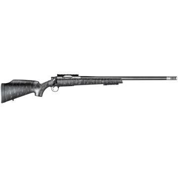 Christensen Arms Traverse 6.5-284 Norma Black, Bolt Action Rifle With Gray Webbing 26