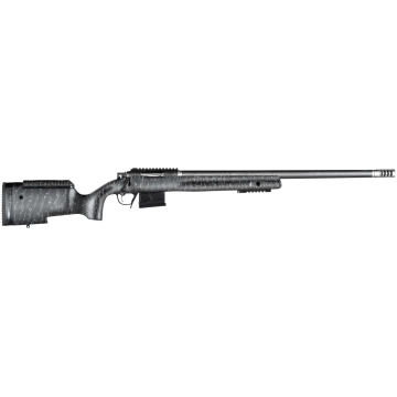 Christensen Arms BA Tactical 6mm Creedmoor, Black, Bolt Action Rifle With Gray Webbing 24