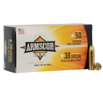 Armscor USA .38 Special 158gr FMJ Ammunition 20RD FAC38-17N