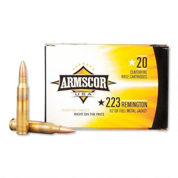 Armscor USA .223 Remington 62 Grain FMJ, 20 Rounds FAC223-8N