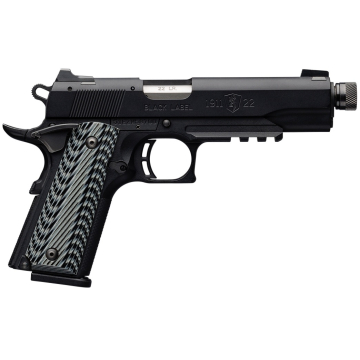 Browning 1911-22 Black Label .22LR Full Size, Suppressor Ready Pistol With Rail 4.9