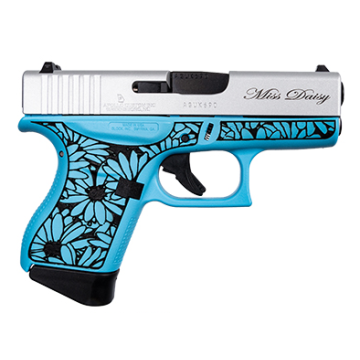 Glock 43 ACG-57069 Daisy Raspberry Blue 9MM 6RD 3.39