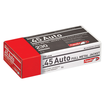 Aguila .45 ACP 230 GR FMJ Ammunition 50RD 1E452110